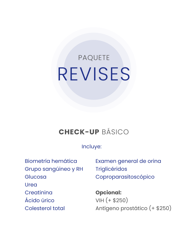 Paquete Revises - Check-up básico